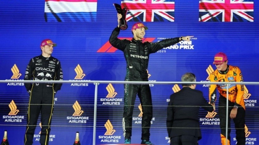 GP de Singapur: Triunfo de Russel y copa de constructores para McClaren